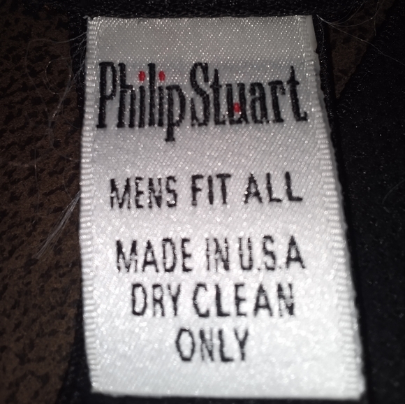 Philip Stuart One Size Men's Burgundy Silk Vest - Picture 2 of 3